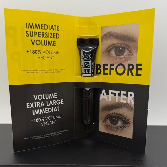 3/$15 🌸 Sephora Size Up Mascara Mini - Ultra Black - Picture 2 of 3